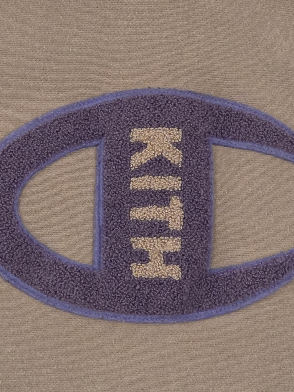 Kith x Champion Logo Hoodie Sweatshirt Cinder Tan - Size XL - Picture 2 of 9